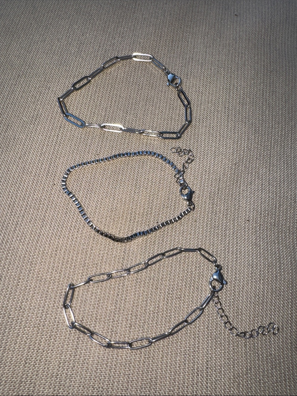 NWOT Delicate Silver-Tone Chain Trio - Set of 3